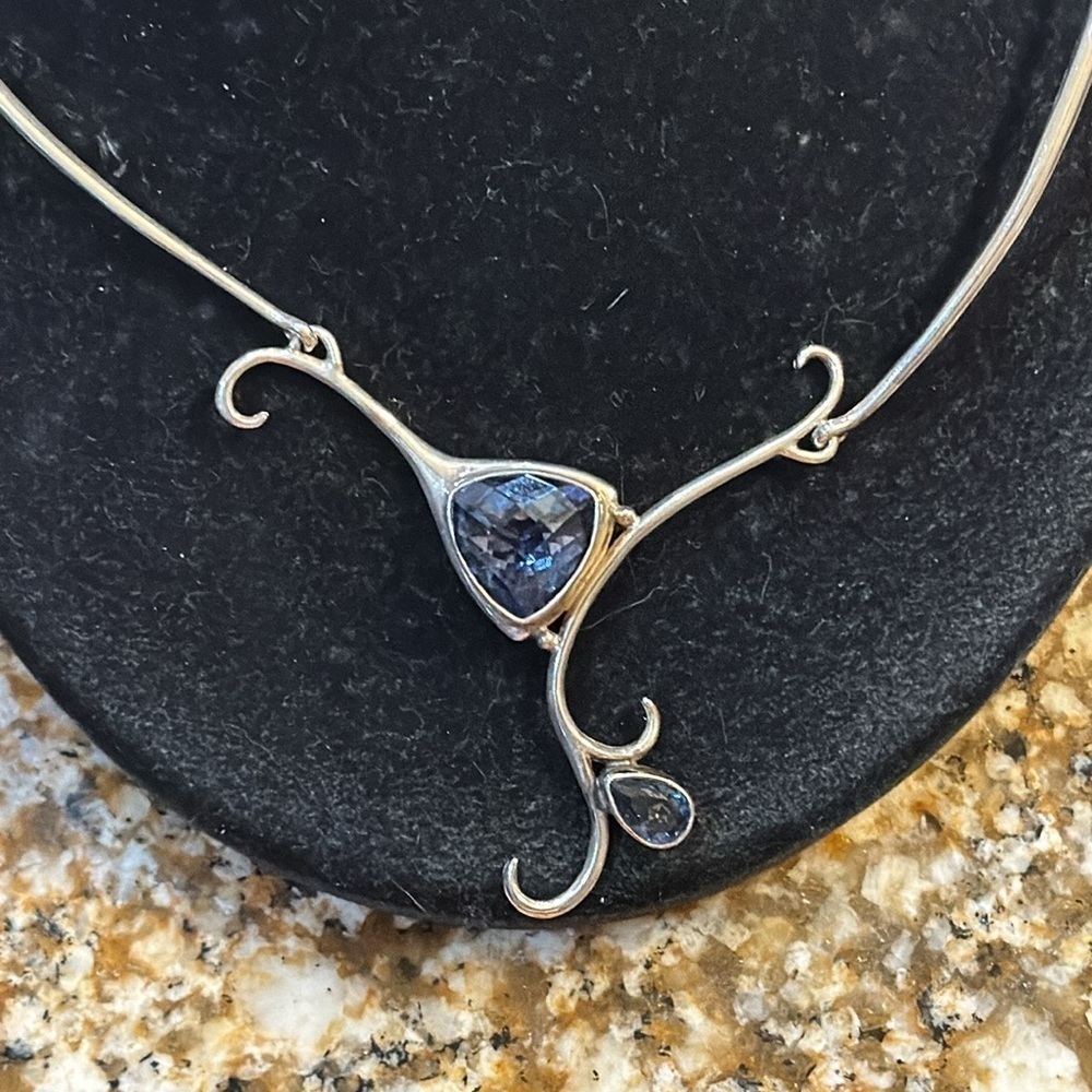 New Sterling silver gemstone necklace - Picture 5 of 5